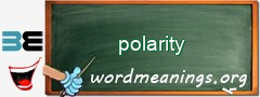 WordMeaning blackboard for polarity